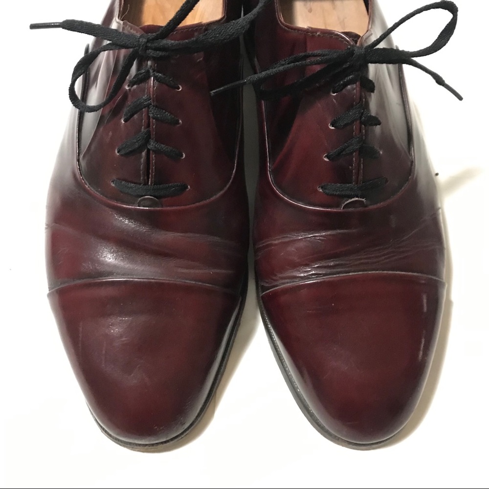 Mario Bruni Oxblood Leather Oxfords 11.5